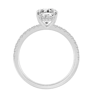 anillo compromiso con diamante creado