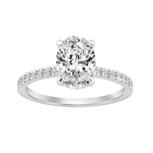 anillo compromiso con diamante creado