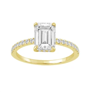 anillo compromiso con diamante de laboratorio 802321 YG