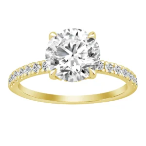 anillo compromiso con diamante creado