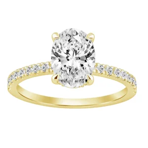 anillo compromiso con diamante laboratorio 802308 YG