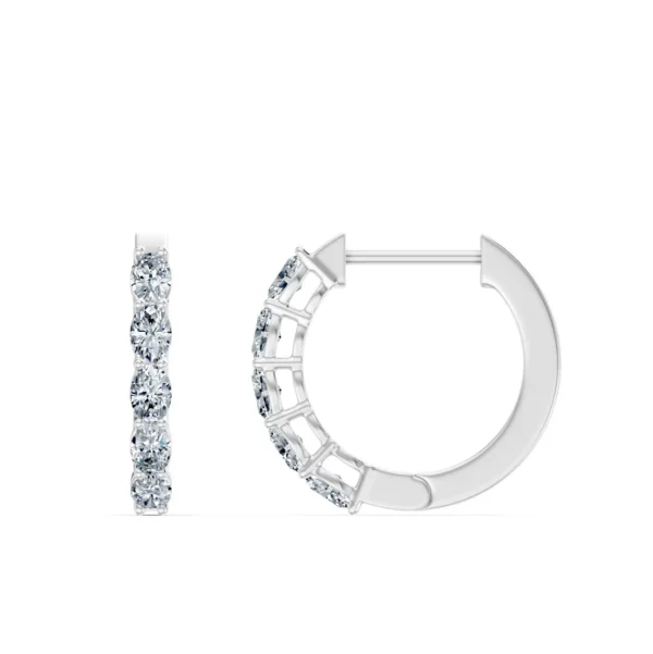 Pendientes con diamantes de laboratorio munyLAB AE-84210H W