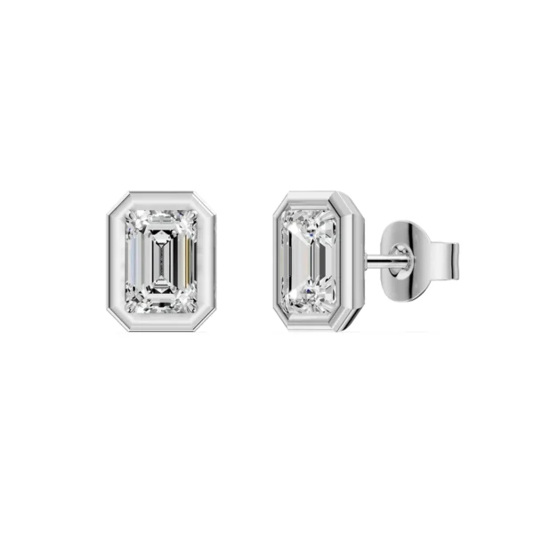 Pendientes con diamantes de laboratorio munyLAB DM 3D ER018782-EM-1-WG