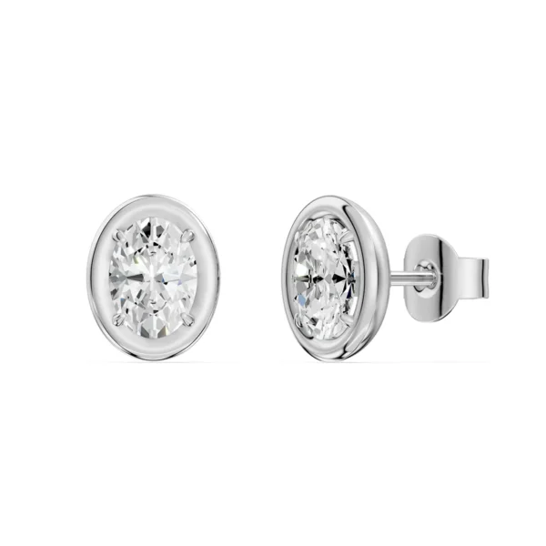 Pendientes con diamantes de laboratorio munyLAB DM 3D ER018782-OV-1-WG