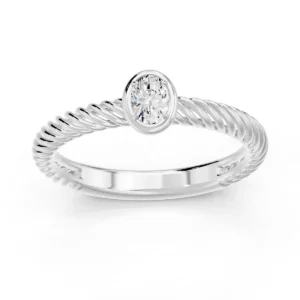 solitario con diamante de laboratorio - munyLAB