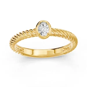 solitario con diamante de laboratorio - munyLAB