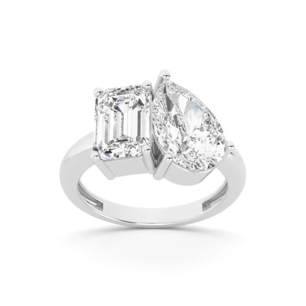 anillos tú y yo con diamantes de laboratorio – munyLAB – AR-82216WG